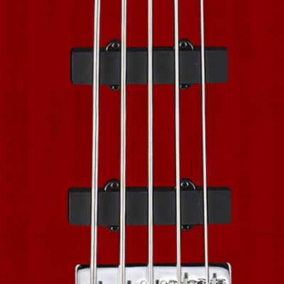 Cort ACTIONBASSVPLUSTR Action Bass V Plus Double Cutaway Poplar Body Hard Maple Neck 5-String Bass Guitar image 5