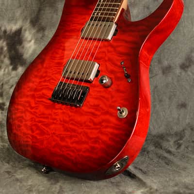Ibanez RG 6005 FE QM Quilted Maple Top Blaze Red Burst USA EMG Pickups w Hardshell Case Included image 6