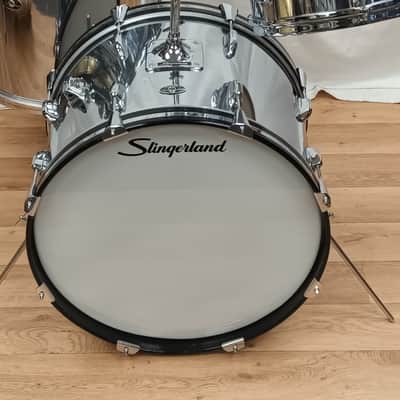 Slingerland 1970s Chrome Over Wood 3 Piece Kit- 12″/16″/20″ image 3