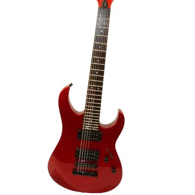 Washburn WG-587 7-String Electric Guitar, Red Metallic | Reverb