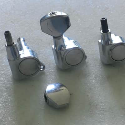 4 Schaller Style Bolt On Electric Guitar Sealed Gear Tuners In-line Headstock image 9