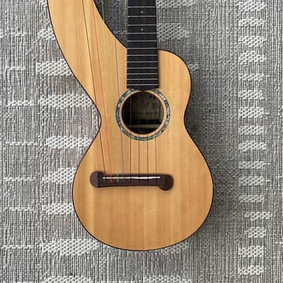 aNueNue Electric Tenor Harp Ukulele 2012 - Natural Satin Wood Grain image 5