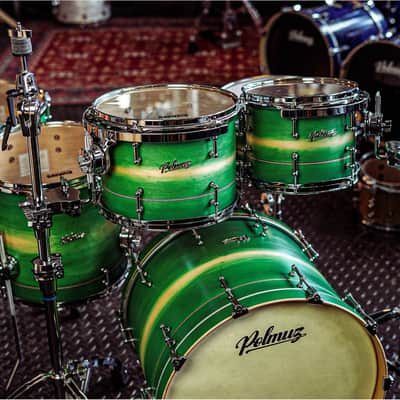 Polmuz Maple Model 1 - 22/10/12/14/16/14SD - Inlayed Artist Green to natural Fade image 3