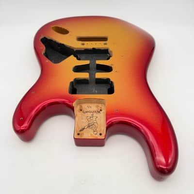 Warmoth Stratocaster Body Alder Sparkle Burst bb545 image 4