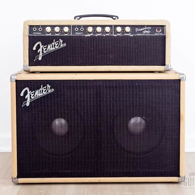 1962 Fender Tremolux Brown Panel Pre-CBS Blonde Piggyback Tube Amp 2x10 w/ Altec 425-8A image 2