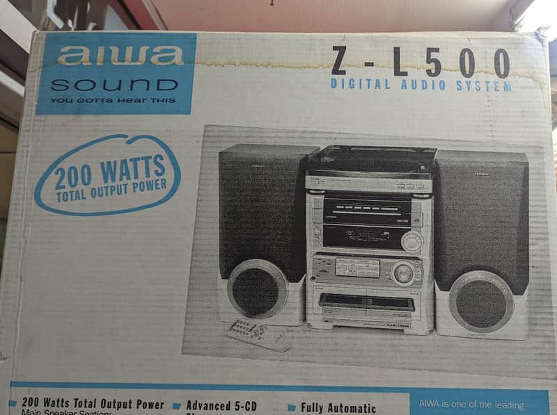 BRAND NEW Aiwa Z-L500 Compact Disk Stereo System - New In Box | Reverb
