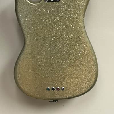 Squier Mikey Way Signature Mustang Bass 2012 - 2015 - Large Flake Silver Sparkle image 4