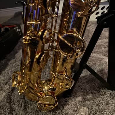 Yamaha YBS-62II Professional Eb Baritone Saxophone 2021 - Present - Gold Lacquered Brass image 4
