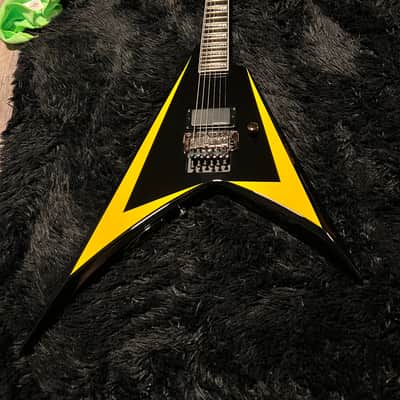 ESP LTD Alexi-600 Alexi Laiho Signature 2006 - 2008 - Black with Yellow Pinstripe image 2