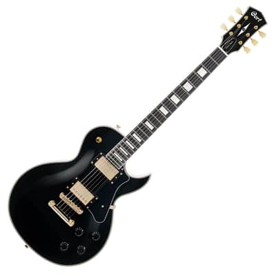 Cort CR270 Black Gold Single Cut Electric Guitar LP image 1