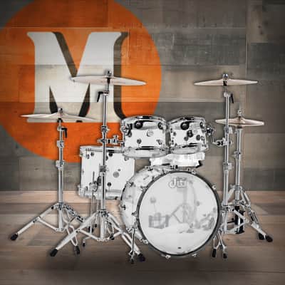 DW Design Series 4-Piece Acrylic Shell Pack - Clear w/Chrome Hardware (DDAC2214CL) image 1