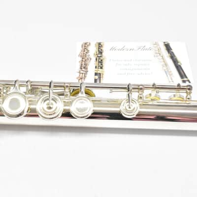 Mint Jupiter diMedici 911 Semi-Pro Flute by Altus Sterling D6 Head w/ Open Hole Offset G Split E & B Foot Like New image 8