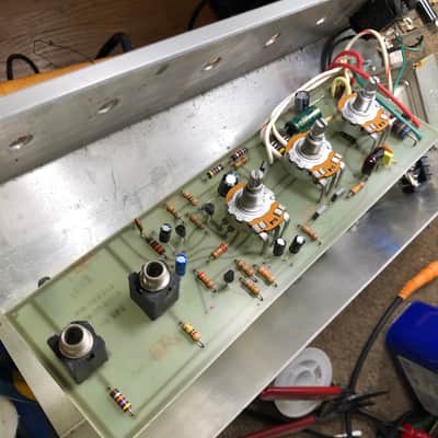 70s Refurbished Bass Amp Head USA image 11