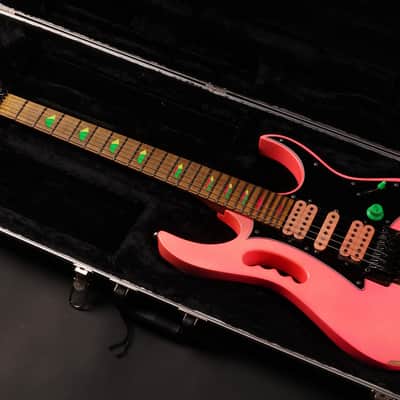 Ibanez JEM777-SK Shocking Pink 1987 – First Year, FujiGen Japan, Steve Vai Signature, Original Edge Tremolo image 15