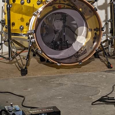 SJC Custom Drums 2007 - Yellow Acrylic image 12