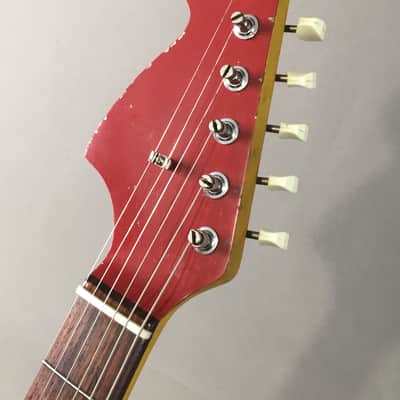 Lefty Boutique Vintage Custom Relic “Musicmaster II” Dakota Red Nitro Lacquer Musikraft 24” Short Scale HSC image 5