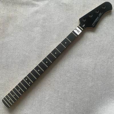 Black Maple Wood 4 String Jazz Bass Style Neck, Rosewood Fingerboard image 1