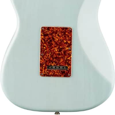 Fender American Professional II Stratocaster Thinline Limited Edition Semi-Hollow Electric Guitar, Rosewood Fingerboard, Transparent Daphne Blue image 3