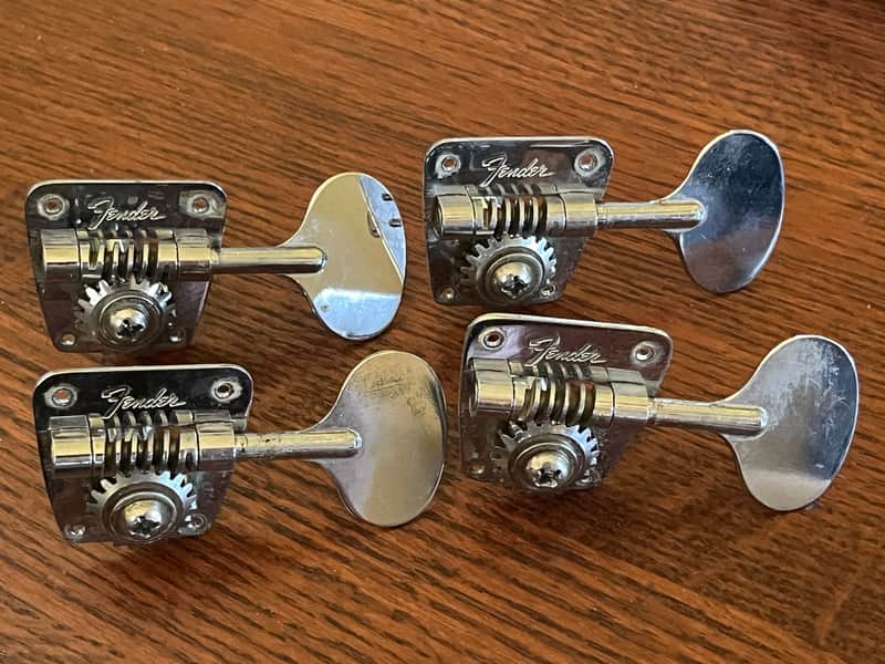1968 Fender Jazz Precision bass Telecaster set lollipop oval tuners tuning pegs image 1