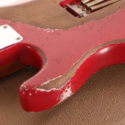 Fender Custom Shop 1962 Roasted Stratocaster Ultimate Relic Torino Red Masterbuilt Andy Hicks image 13