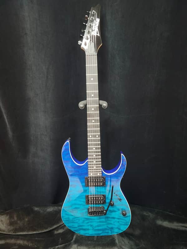Ibanez GIO GRG120QASP Electric Guitar - Blue Gradiation image 1
