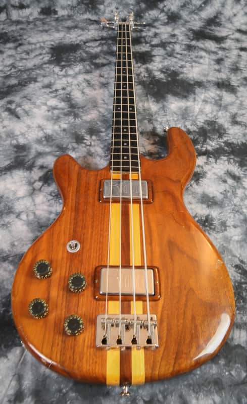 Kramer 450B Bass 1977 Aluminum Neck Walnut Left Handed + hard case image 1