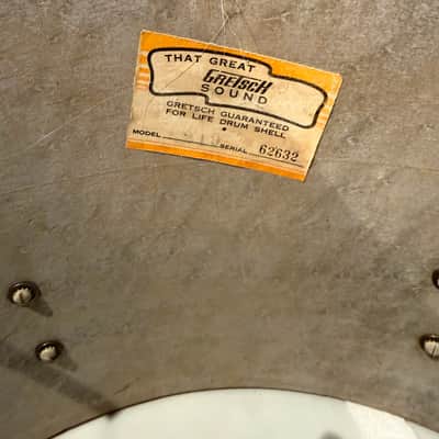 1960s Gretsch Progressive Jazz Outfit Blue Sparkle 20/12/14 w/ Matching 14x4 Snare image 14