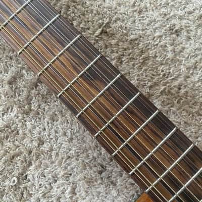 LAG 12 String Acoustic Electric Guitar, Mahogany Spruce Body, Rosewood Fingerboard Neck image 8