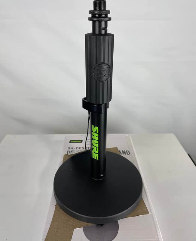 Shure by Gator SH-DESKTOP1 Round Base Desktop Microphone Stand, Black image 1