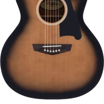 D'Angelico Premier Gramercy Solid Top Electric Acoustic Guitar - Aged Burst image 1