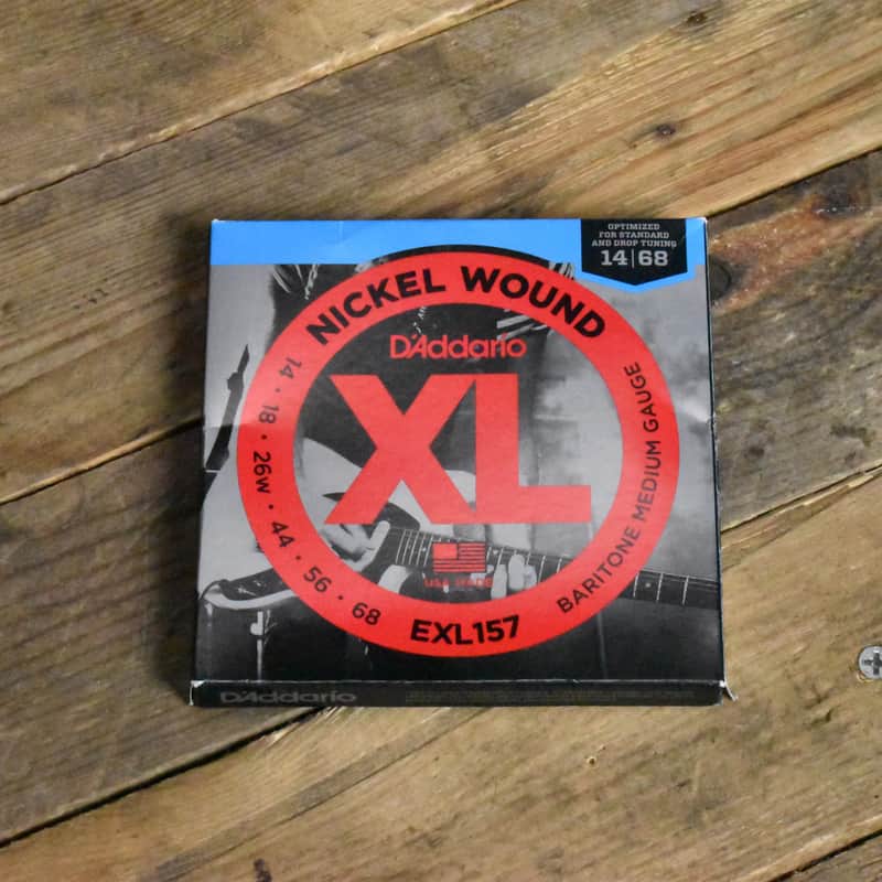 D'Addario EXL157 Nickel Wound Baritone Electric Guitar Strings 14-68 image 1