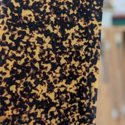 Italian-style Tort Pickguard Blank 8" x 19.5" - Dalmatian - Fits Tele image 1