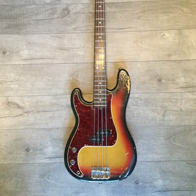 Fender Precision Bass  1969 3 Tone Sunburst LEFTY! image 1