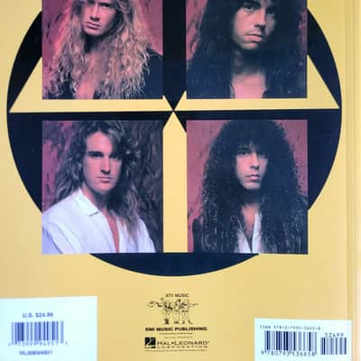 Megadeth – Rust in Peace (Guitar Recorded Versions) – Première édition Hal Leonard 1990 image 2