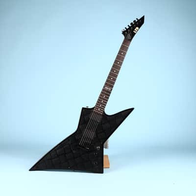 2006 LTD ESP Diamond Plate Black EX-400 BD Electric Guitar image 3