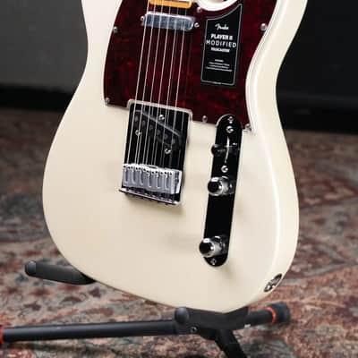 Fender Player II Modified Telecaster Electric Guitar - Olympic Pearl with Gig Bag image 4