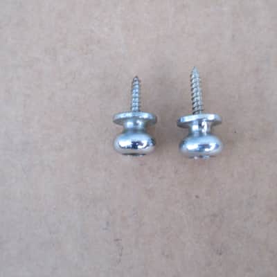 Vintage 1960s 1970s Teisco Mayfair Guitar Strap Buttons W Screws Univox Japan image 1