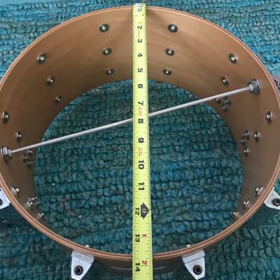 Vintage Yamaha Drums Japan 9000 Pre - Recording Custom Real Wood Parallel Strainer 6.5 x 14 Studio Concert Snare Drum - 1980 image 14