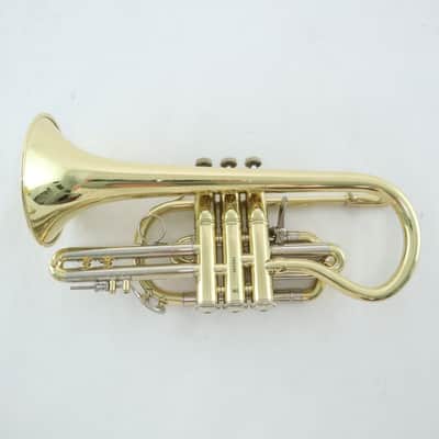 Bach Model 184ML Stradivarius Shepherd's Crook Cornet SN 766340 SUPERB image 3