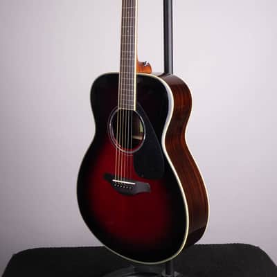 Yamaha FS830 Dusk Sun Red Concert Acoustic Guitar Solid Spruce Top image 5