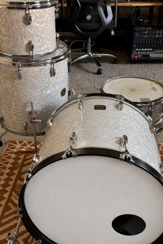 Gretsch Usa custom rock set 2010-2020 - White marine pearl image 1