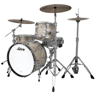 Ludwig Classic Maple Fab 3-Piece Shell Pack w/22" Kick - Olive Oyster image 2