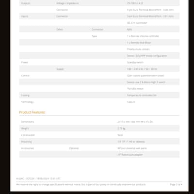 Audac SCP224 2025 - Black image 5
