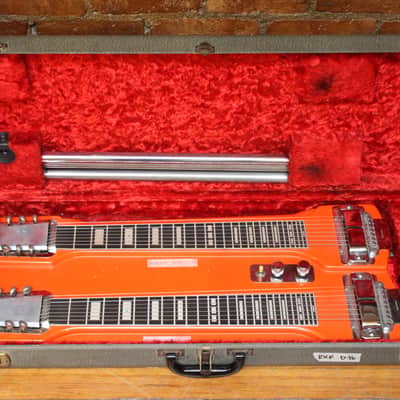 Rickenbacker DW-16 8-String Double-Neck Console Steel Guitar 1964 - Orange Refin image 2