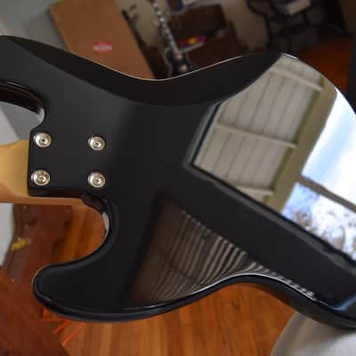 G&L JB bass, 2021, Gloss black, USA Fullerton Deluxe, HSC & paperwork image 2
