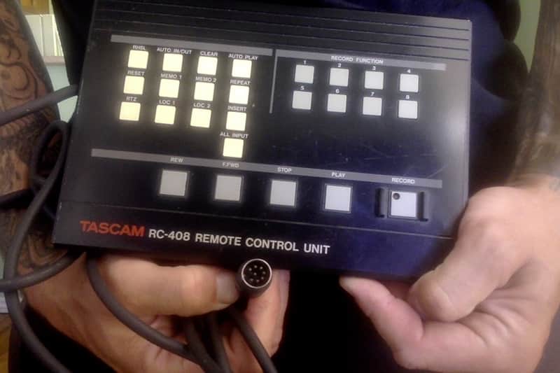 TASCAM RC-408 Remote Control for TSR-8 Black image 1