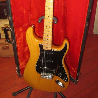 1979 Fender Stratocaster Natural w/ Original hardshell case image 2