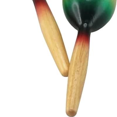 Wooden Maracas - Rainbow Finish image 1