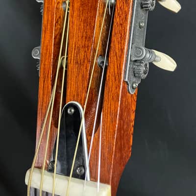Republic Highway 61 Standard Cutaway Steel Body Resonator Guitar Antique Steel image 10