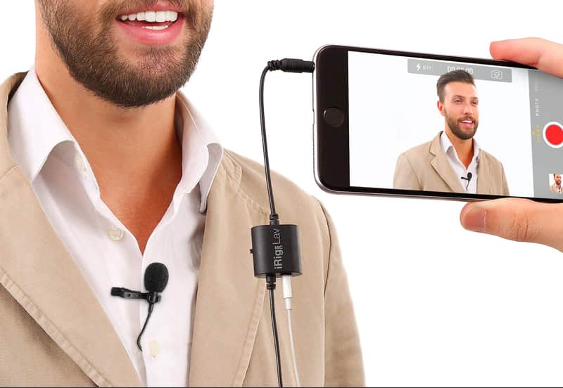 IK Multimedia iRig Mic Lav Mobile Condenser Lavalier Microphone image 1